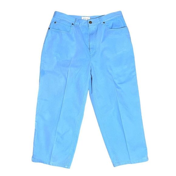 Jones New York Sportswear Y2K Colored Denim Capri Pants Light Blue - Picture 1 of 13